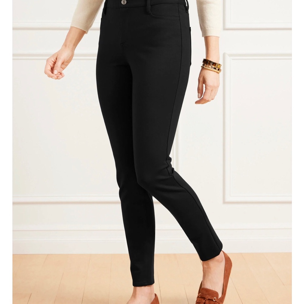 Talbots Black Soho 5-Pocket Jeggings. Size 10 Petite. Like new condition.
